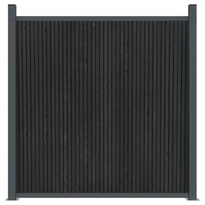 vidaXL Panel ogrodzeniowy, szary, 872x186 cm, WPC