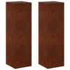 vidaXL Stojak na rośliny 2 pcs Rdzawy 30 x 30 x 100 cm