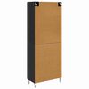 vidaXL Highboard Czarny Dąb 69,5 x 34 x 90 cm Materiał drewnopochodny