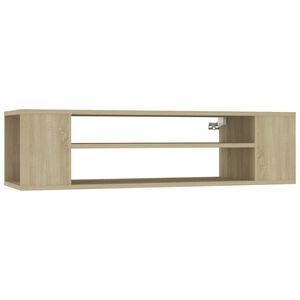 vidaXL Wisząca szafka TV, dąb sonoma, 100x30x26,5 cm