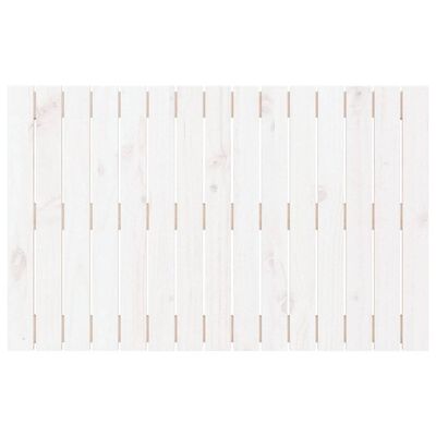 vidaXL Wezgłowie łóżka, białe, 95,5x3x60 cm, lite drewno sosnowe