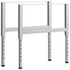 vidaXL Regulowane ramy stołu roboczego, 2 szt., metal, 85x(69-95,5) cm
