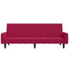 vidaXL 2-osobowa kanapa, kolor czerwonego wina, tapicerowana aksamitem