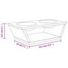 vidaXL Stojak z miskami dla psa, 35,5x18x10,5 cm, bambus