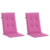 vidaXL Poduszki na krzesła ogrodowe, 2 szt., różowe, 120x50x3 cm