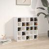 vidaXL Szafka na wino biała 56x25x56 cm lite drewno sosnowe