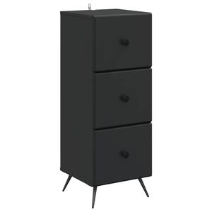 vidaXL Szafka z Szufladami Czarny 33 x 34,5 x 90 cm