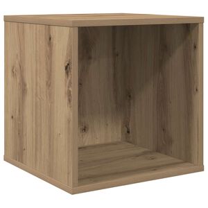 vidaXL Pudełko na albumy winylowe Dąb artisan 37 x 36,5 x 38 cm