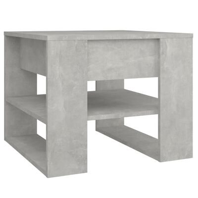 vidaXL Stolik kawowy, betonowy, 55,5x55x45 cm, materiał drewnopochodny