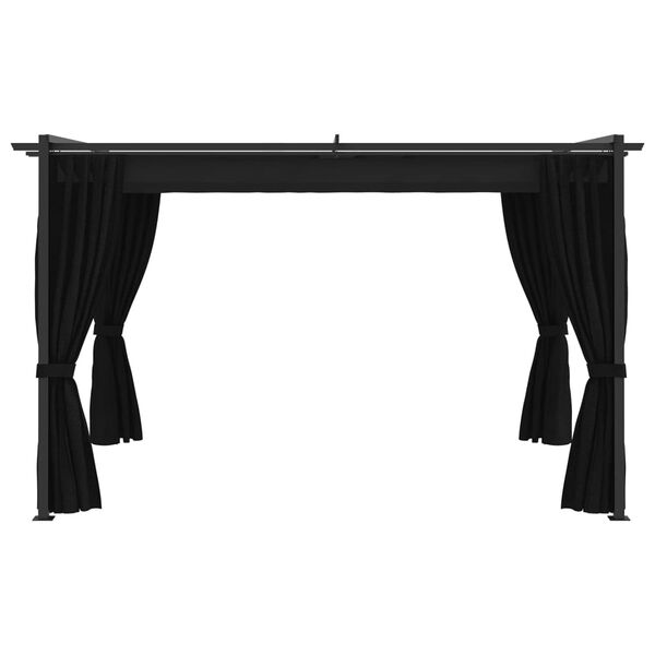 vidaXL Altana, 4x3 m, antracytowa