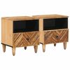 vidaXL Stolik nocny 2 pcs Brązowy 50 x 33 x 60 cm Drewno z mango