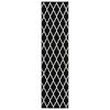 vidaXL Chodnik dywanowy, BCF, czarno-biały, 80x350 cm