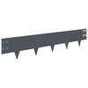 vidaXL Krawężnik do trawnika 10 szt. 100 x 20 cm Stal antracytowy