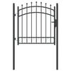 vidaXL Brama ogrodzeniowa z kolcami EMMEN 104 x 97 cm Zamykane