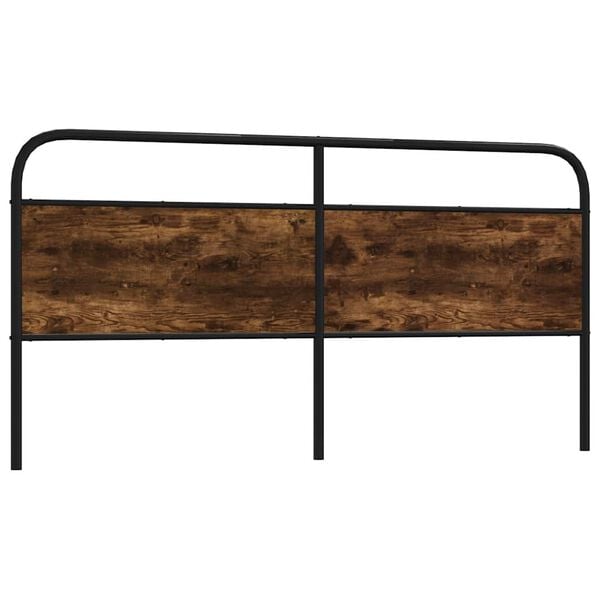 vidaXL Wezgłowie do ł&oacute;żka, przydymiony dąb, 190 cm