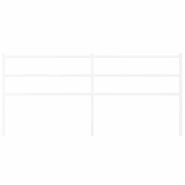 vidaXL Metalowe wymienne wezgłowie, białe, 200 cm