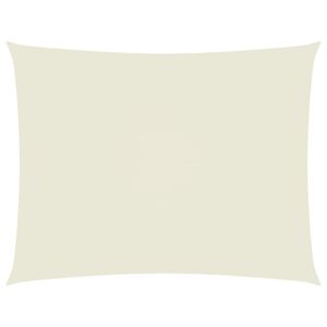 vidaXL Prostokątny żagiel ogrodowy, tkanina Oxford, 2,5x4 m, kremowy