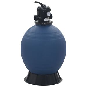 vidaXL Piaskowy filtr basenowy z zaworem 6 drożnym, niebieski, 560 mm