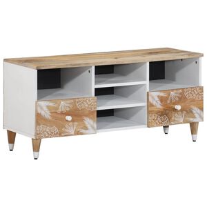 vidaXL Szafka pod telewizor, 100x33,5x46 cm, lite drewno mango