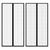 vidaXL Moskitiery na drzwi, 210 x 100 cm, 2 szt., z magnesem, czarne