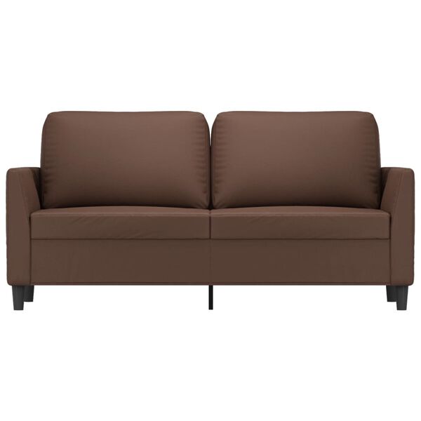 vidaXL 2-osobowa sofa, brązowa, sztuczna sk&oacute;ra