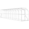 vidaXL Kurnik przy ścianie srebrny 600 x 150 x 215 cm Stal ocynkowana