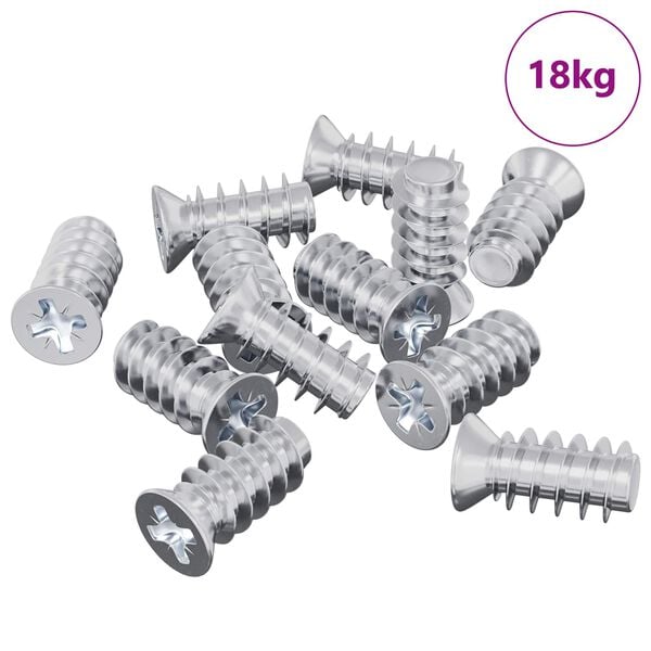 vidaXL Śruba 10909 pcs Srebrny M6 x 12 mm Żelazo