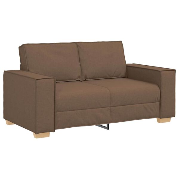 vidaXL Sofa 2-osobowa brązowa 160x78x84 cm tkanina