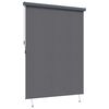 vidaXL Roleta z zasłonami Antracyt 200 x 250 cm Materiał i Aluminium