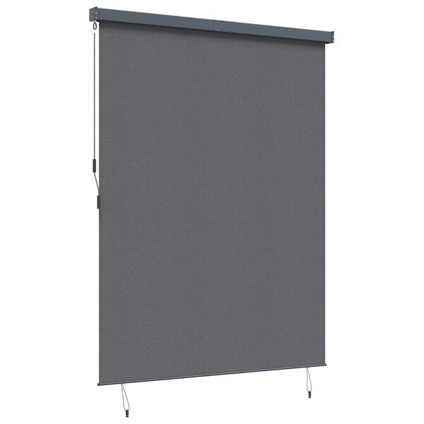 vidaXL Roleta z zasłonami Antracyt 200 x 250 cm Materiał i Aluminium