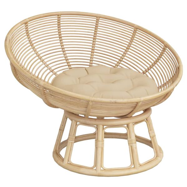 vidaXL Okrągła poduszka, beżowa, &Oslash; 60 x11 cm, tkanina Oxford