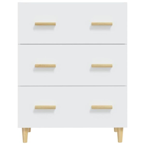 vidaXL Komoda, biała, 70x34x90 cm, materiał drewnopochodny