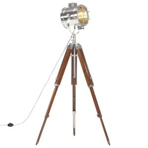 vidaXL Lampa podłogowa na tr&oacute;jnogu, lite drewno mango, 165 cm