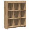 vidaXL P&oacute;łka na książki 9 poziomy 87,5 x 30 x 111 cm Dąb artisian