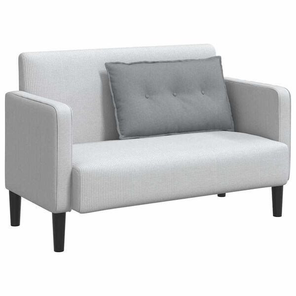 vidaXL Poduszka na plecy Jasnoszary 80 x 19 x 50 cm tkanina