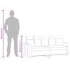 vidaXL Sofa 2-osobowa, ciemnoszara, 140 cm, tapicerowana tkaniną