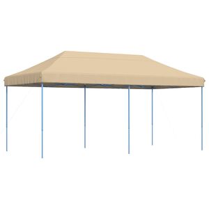 vidaXL Namiot Imprezowy Beżowy 292 x 580 x 315 cm Materiał Oxford
