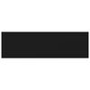 vidaXL P&oacute;łki na książki, 8 szt., czarne, 100x30x1,5 cm, płyta wi&oacute;rowa