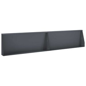 vidaXL Mur oporowy 2 szt. 100 x 12 x 30 cm Stal antracytowy
