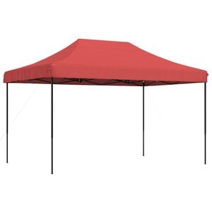 vidaXL Składany namiot imprezowy pop-up, burgundowy, 440x292x315 cm