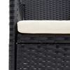 vidaXL 9-częściowy zestaw mebli ogrodowych, czarny