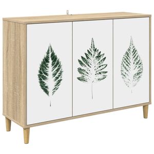 vidaXL Bufet HANAU Sonoma 102 x 33 x 75 cm Drewno inżynieryjne