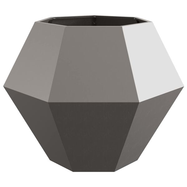 vidaXL Donica 2 pcs Rdzawy 100 x 100 x 80 cm