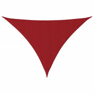 vidaXL Tr&oacute;jkątny żagiel ogrodowy, tkanina Oxford, 3x4x4 m, czerwony