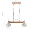 vidaXL Industrialna lampa wisząca, 25 W, srebrna, 109 cm, E27