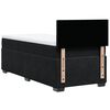vidaXL Ł&oacute;żko kontynentalne z materacem, czarne, aksamit 90x190 cm