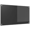vidaXL Panel kuchenny Ciemnoszary 90 x 50 cm szkło hartowane