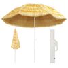 vidaXL Parasol plażowy w stylu hawajskim, naturalny, 300 cm