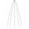 vidaXL Siatka lampek choinkowych, 180 zimnych białych diod LED, 180 cm