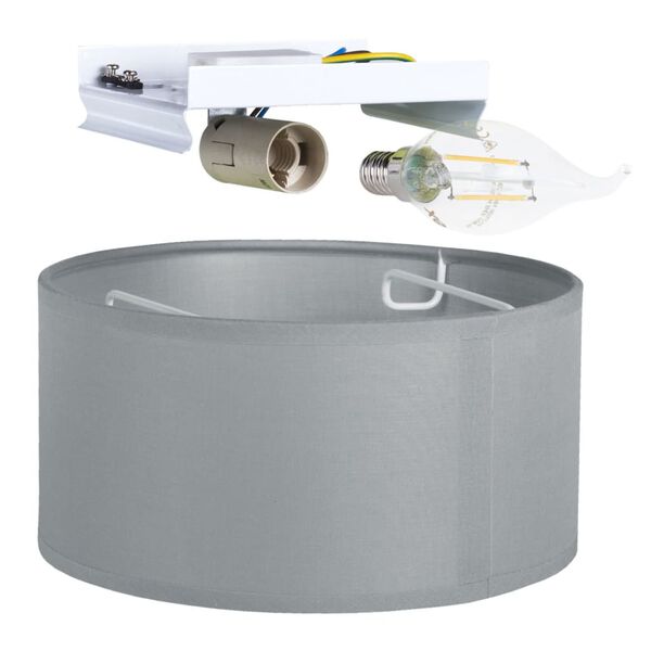 Smartwares Lampa sufitowa, 20x20x10 cm, szara